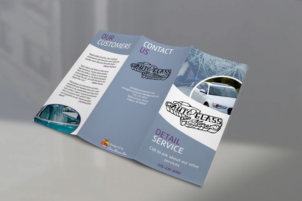 Auto Glass and More brochure outside